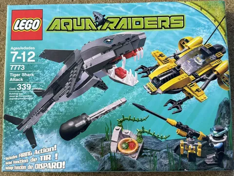 Lego Aquazone Aquaraiders ll 7773 Tiger Shark Attack New 