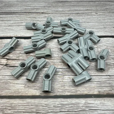 LEGO Light Bluish Gray Technic, Axle and Pin Connector #1, 2,3 &6 Mixed Lot