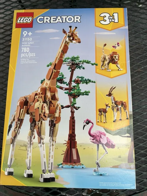 LEGO Creator 3-in-1 31150 Wild Safari Animals 780pcs Giraffe Lion 9+ NIB Mint