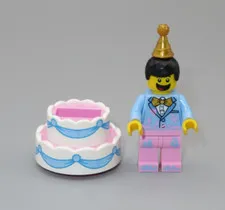 LEGO Birthday Cake guy minifigure Collectible series 18 cmf