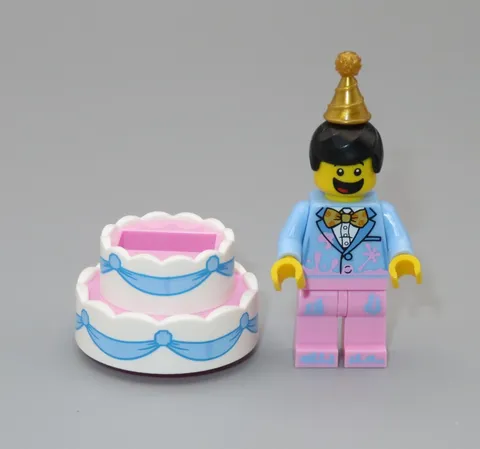 LEGO Birthday Cake guy minifigure Collectible series 18 cmf
