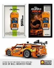 Display Frame for Lego Fast & Furious Toyota Supra MK4 #77260 Speed Champion