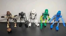 LEGO Bionicle Lot Original Toa Mata Set of 5 Complete Bionicles 2001  Rare