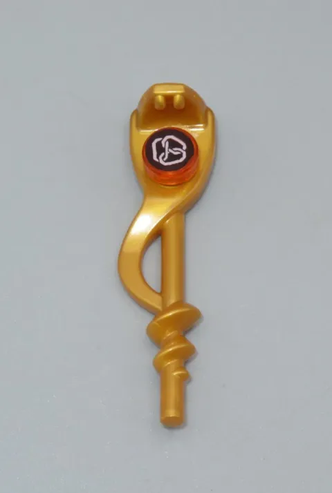 LEGO Ninjago Golden snake staff weapons Serpentine for minifigure Orange