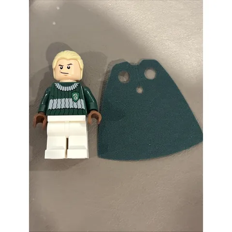 Lego Draco Malfoy Minifigure #hp108 Dark Green Quidditch Uniform Brand New #4737