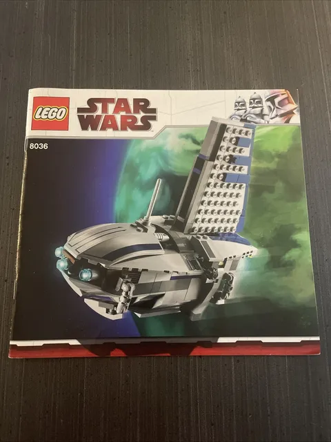 Lego Star Wars 8036 Separatist Shuttle Instruction Manual Booklet Only
