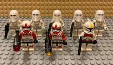 LEGO Star Wars Trooper 8 Minifigure Clone Wars Set Collection Old