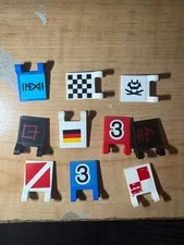 Lego 2x2 Flag Squares with stickers and prints you pick! See description!