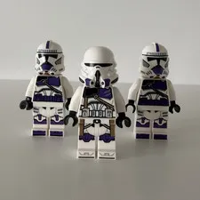 LEGO Star Wars 187th Legion Clone Trooper Lot Commander Purple Clones