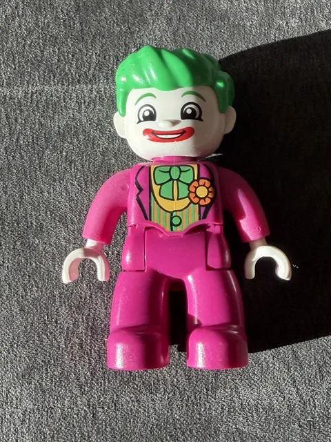 LEGO DUPLO Batman The Joker Minifigure DC Super Heroes Green Hair Pink Suit