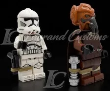Custom LEGO Minifigure Leg Holster Weapon Sword Lightsaber Accessory LOT OF 2