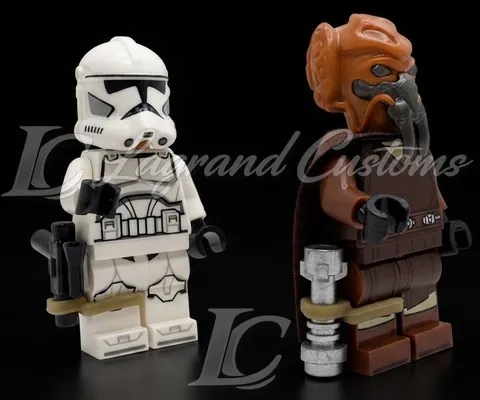 Custom LEGO Minifigure Leg Holster Weapon Sword Lightsaber Accessory LOT OF 2