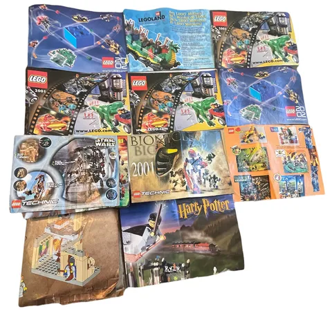 Lot Of 11 Lego Catalogs Pamphlet Star Wars Technic Harry Potter Bionicle VINTAGE