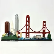 LEGO 21043 Architecture Skylines San Francisco 100% Complete Golden Gate No Box
