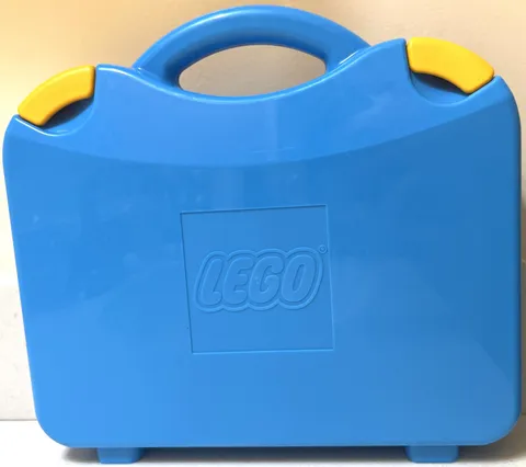 LEGO Plastic Carrying Case blue 759533-3-002 4 dividers 2012 tote container box