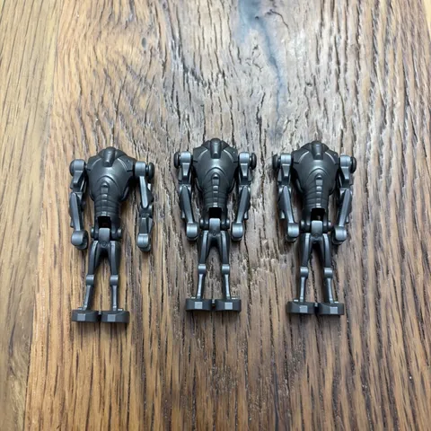 Lego Star Wars Super Battle Droid Pearl Dark Gray x3