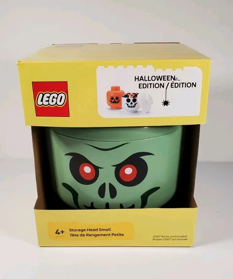 NEW LEGO Halloween Edition Small Storage Head Skeleton Container Bin 40321732 