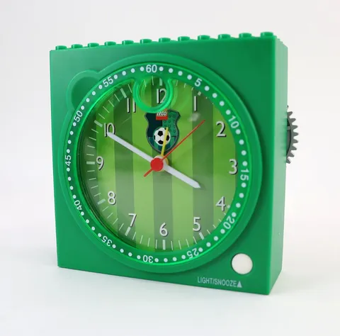 LEGO Soccer Alarm Clock 2001 Sports Stadium Green Vintage Set 7399 - Tested