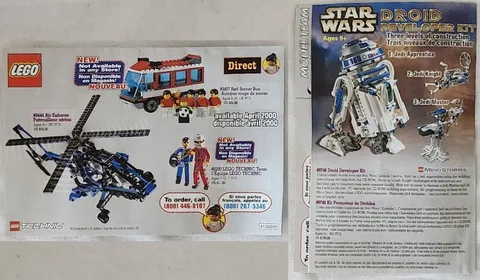 LEGO Technic/Star Wars Catalog Booklet-April 2000-Vintage w/ Order Form Insert