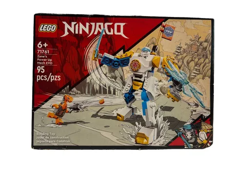 LEGO NINJAGO Zane’s Power Up Mech EVO 71761 Playset Has Box Wear Never Opened