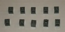 LEGO NEW 1x1 Dark Stone Grey Technic Brick with Hole (10x) 4210639 Brick 6541