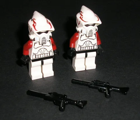 LEGO Star Wars CLONE ARF TROOPER (Rancor Battalion) Lot of 2 Minifigures 9488