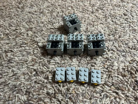 Lego 9v Heavier Weight Motors & Touch Sensors 