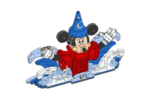 LEGO Magic of Disney Set 21352 Mickey ONLY - Mickey Sorcerer Lego Build w/Waves