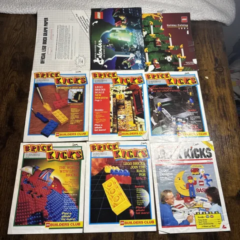 LEGO Brick Kicks Magazine LEGO Builders Club Lot Summer Issue 1, 1989-1990