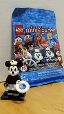 LEGO DISNEY Minifigures Series 2  Steamboat Willie MINNIE MOUSE(black & white)