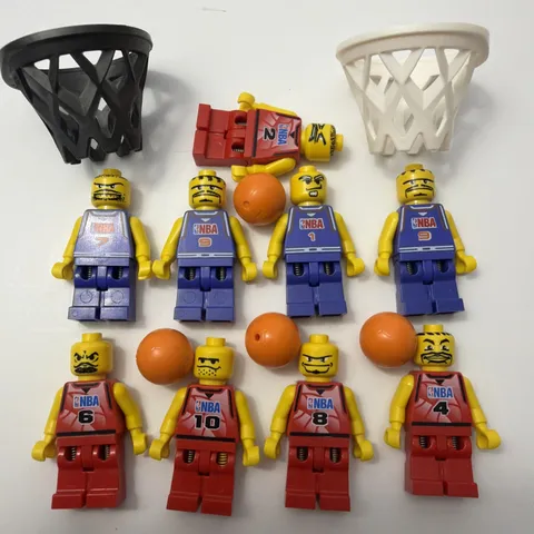 LEGO® NBA Player Minifigure Lot x9 - Basketball Nets Number Jersey Sports (2003)