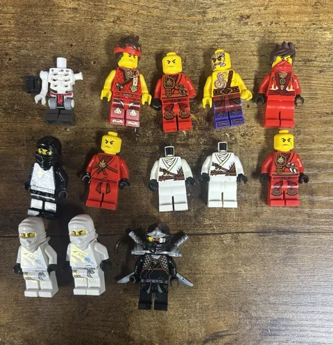LEGO NINJAGO Minifigure Lot - Cole, Kai, Zane Assorted Ninja Figures