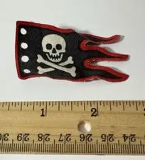 LEGO Pirate Ship White Skull Crossbone Cloth Flag 71303 6250 6290 6249 6281 6289