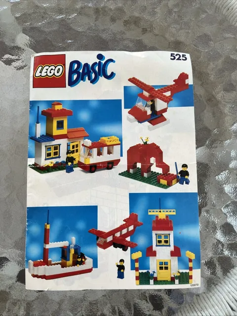Lego Basic 525 instruction book/manual only 