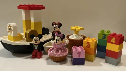 LEGO DUPL0 Parts Lot Disney Mickey & Minnie Mouse: 10597, 10881 - Birthday, Boat