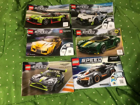 Lego Speed manual lot 76910 76907 76900 75892 76901 Six manual excellent