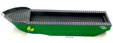 LEGO Large 40cm Boat 14 x 51 x 6 Dark Grey Top w/ Green "FARM LINE" Harbour 4645