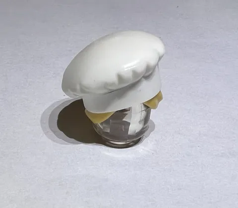 Lego Minifigure White Chefs Hat Wig Hair Woman Kitchen Baking New 71052