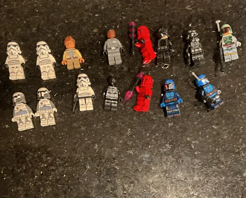 LEGO Star Wars Minifigure Lot (Approx. 13) Plastic, Age 5+