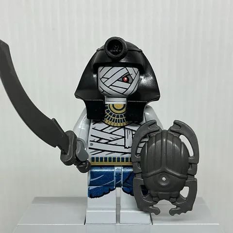 LEGO Pharaoh's Quest pha003 Mummy Warrior 1 Minifigure & Shield Sword 7306 7326