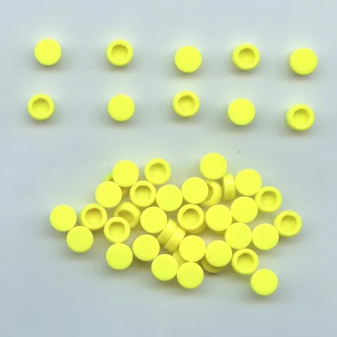 LEGO x 50 Neon Yellow Tile, Round 1 x 1 98138