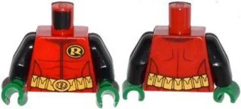 LEGO® Part 973pb1651c01 - Torso Batman 'R' Symbol