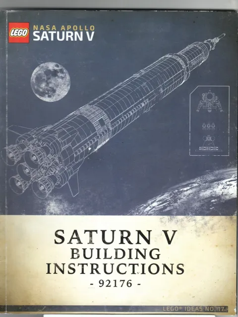 LEGO 92176 Ideas NASA Apollo Saturn V - Building Instructions Manual Book ONLY