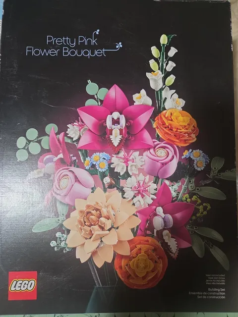 LEGO Botanicals Pretty Pink Flower Bouquet 10342 749 pcs 18+ Set FREE SHIPPING!