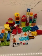 Lego Duplo Lot Vehicle Bases Farm Blocks Etc