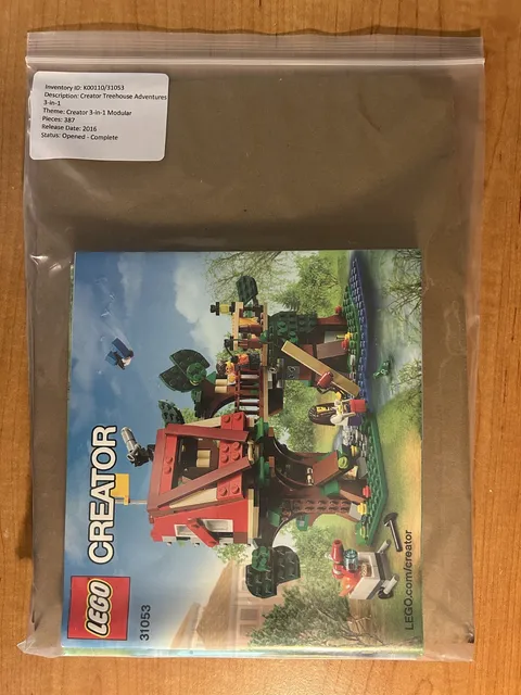 LEGO CREATOR: Treehouse Adventures (31053) - Complete with Manual and Minifigure