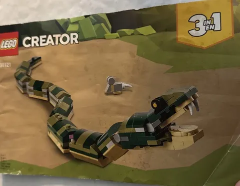 Lego Creator Manual Only 31121 Snake