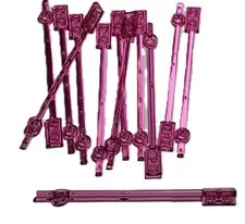 Lego Lot Of 12 Translucent Dark Pink 99784 Bar 12L with 1x2 Plate End