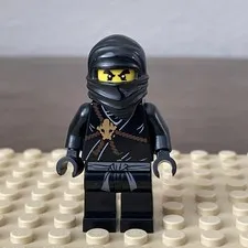 LEGO Ninjago Cole Minifigure The Golden Weapons Black Ninja 2112 2516 2263 new