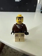 Lego Johnny Thunder Minifigure 5986 5987 5958 Adventurers adv037 No Hat - Rare